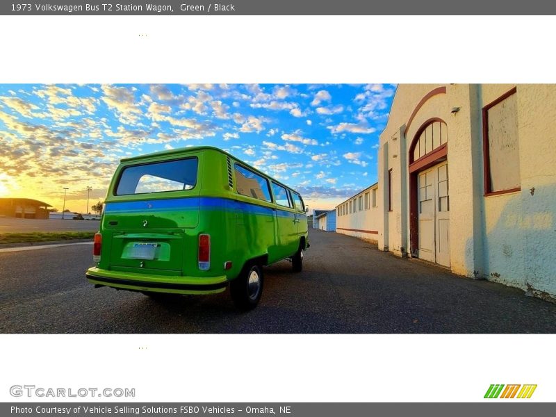 Green / Black 1973 Volkswagen Bus T2 Station Wagon