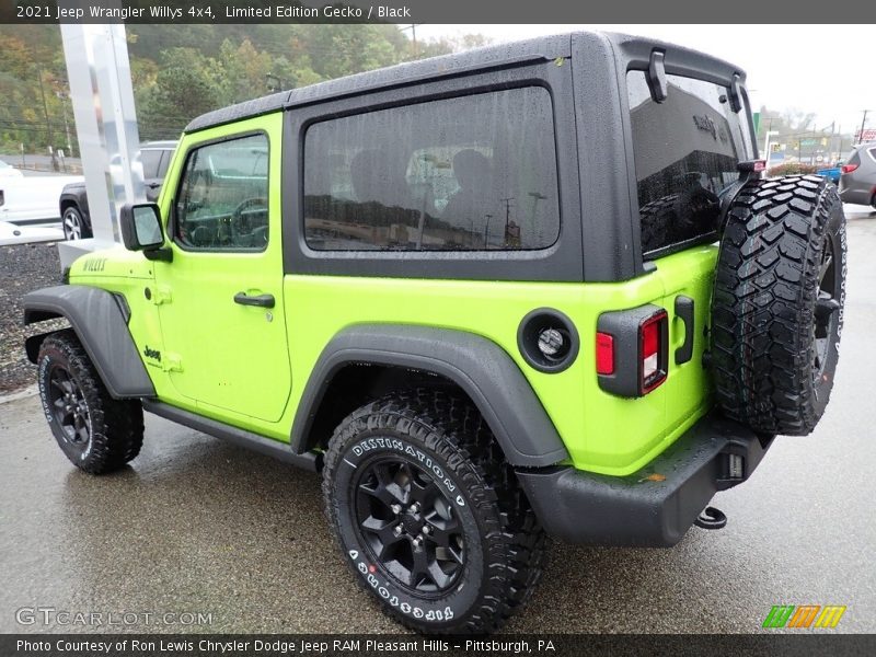 Limited Edition Gecko / Black 2021 Jeep Wrangler Willys 4x4
