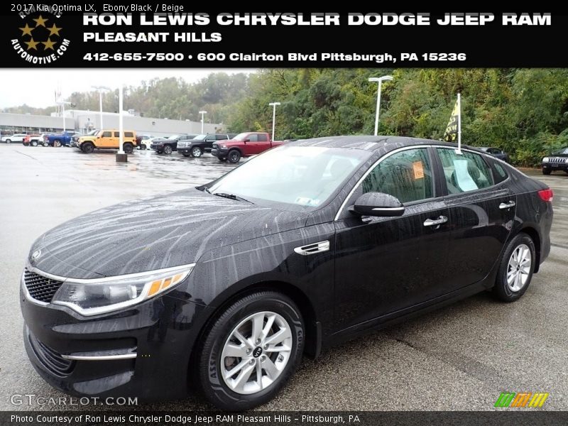 Ebony Black / Beige 2017 Kia Optima LX