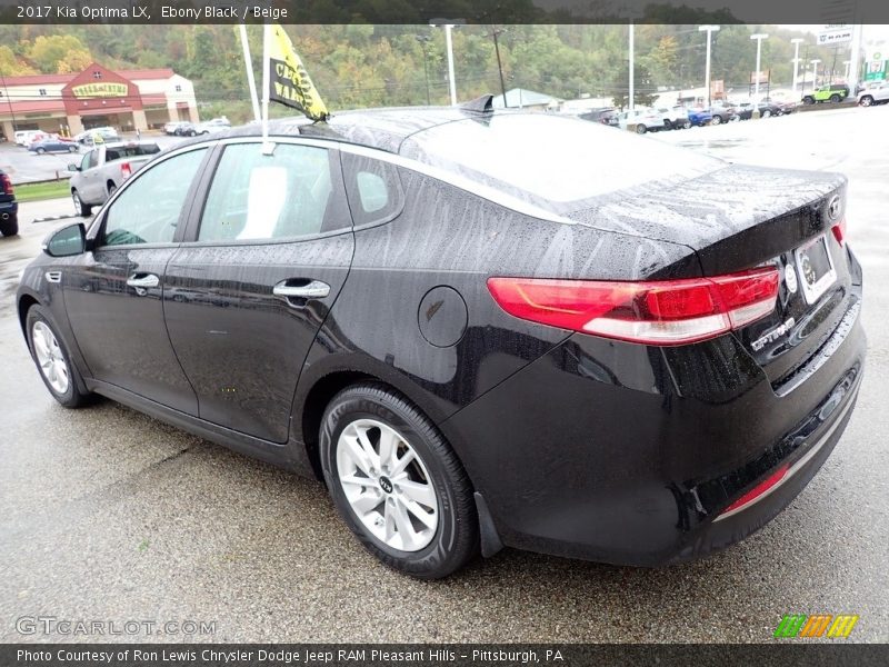 Ebony Black / Beige 2017 Kia Optima LX