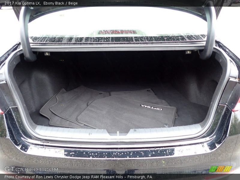  2017 Optima LX Trunk