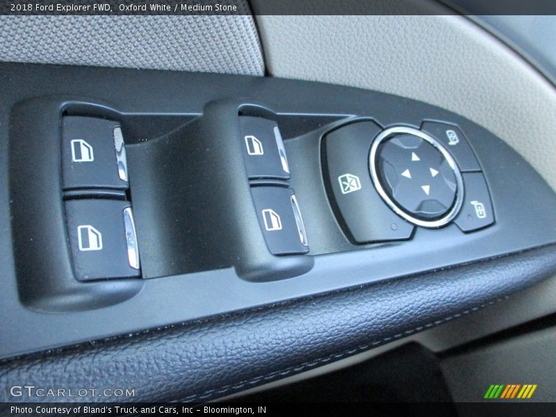 Oxford White / Medium Stone 2018 Ford Explorer FWD