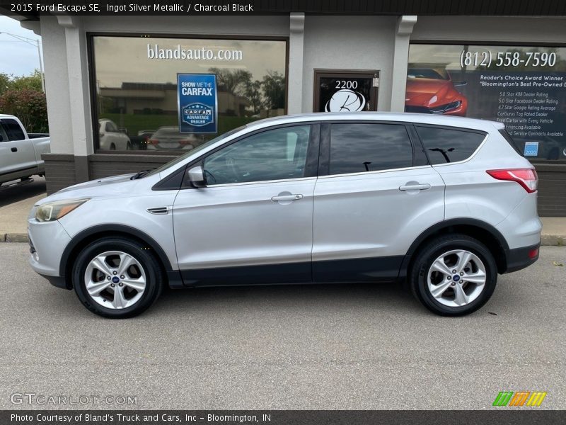 Ingot Silver Metallic / Charcoal Black 2015 Ford Escape SE