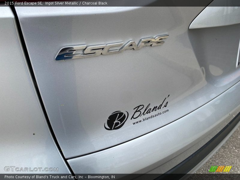 Ingot Silver Metallic / Charcoal Black 2015 Ford Escape SE