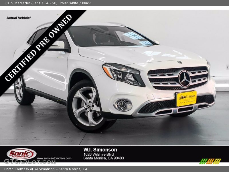 Polar White / Black 2019 Mercedes-Benz GLA 250