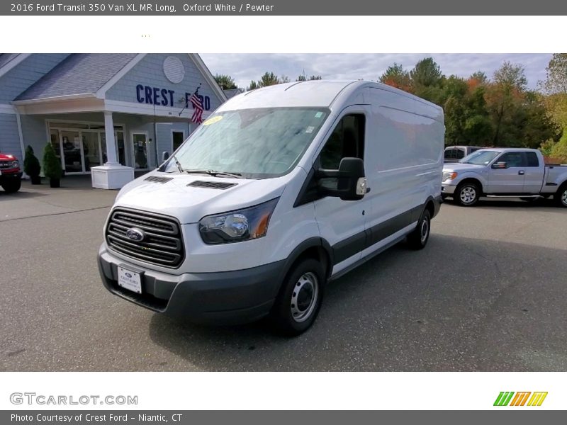 Oxford White / Pewter 2016 Ford Transit 350 Van XL MR Long