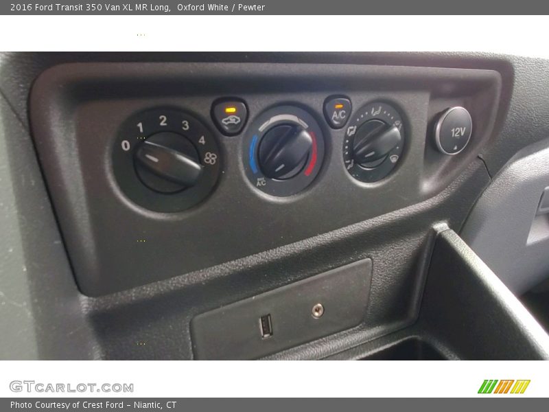 Controls of 2016 Transit 350 Van XL MR Long