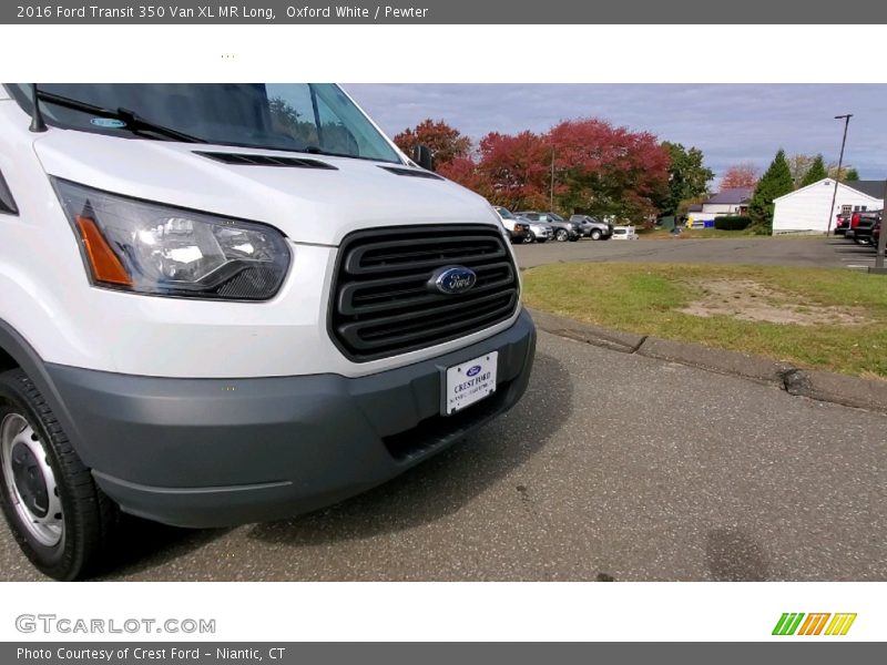 Oxford White / Pewter 2016 Ford Transit 350 Van XL MR Long