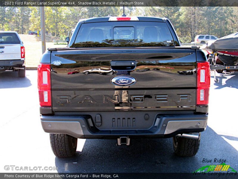 Shadow Black Metallic / Medium Stone 2021 Ford Ranger Lariat SuperCrew 4x4