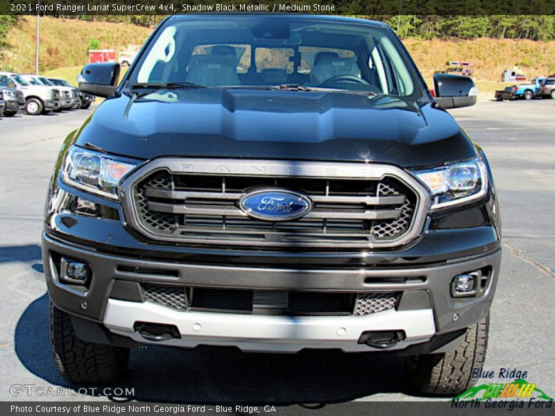 Shadow Black Metallic / Medium Stone 2021 Ford Ranger Lariat SuperCrew 4x4