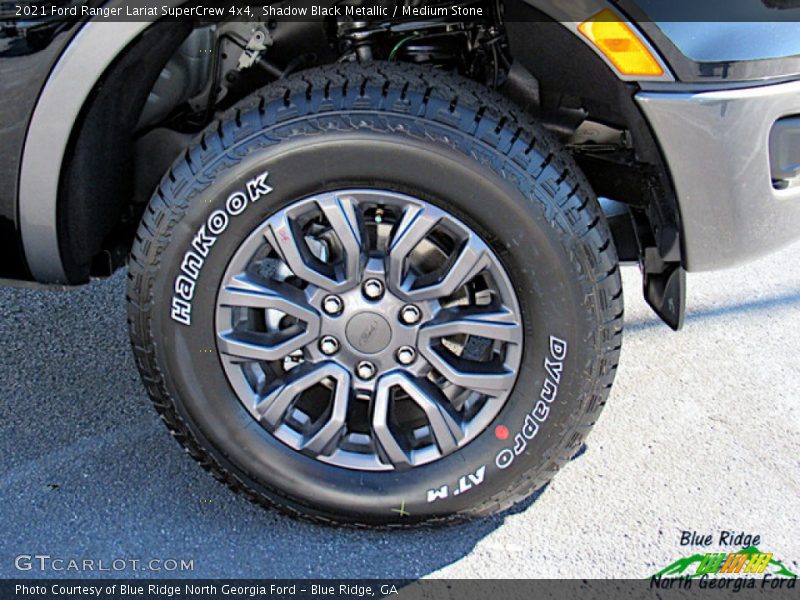 Shadow Black Metallic / Medium Stone 2021 Ford Ranger Lariat SuperCrew 4x4