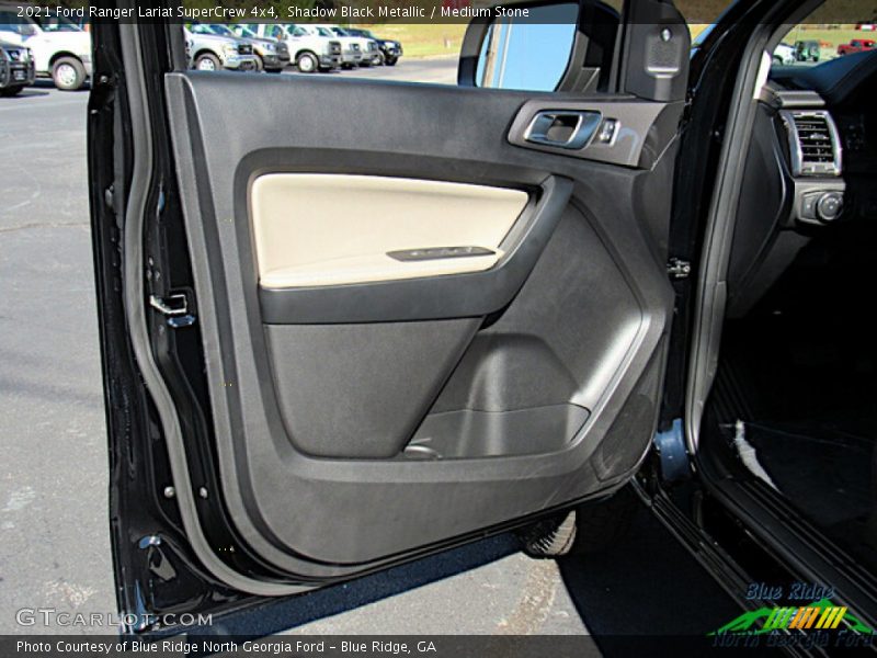 Shadow Black Metallic / Medium Stone 2021 Ford Ranger Lariat SuperCrew 4x4