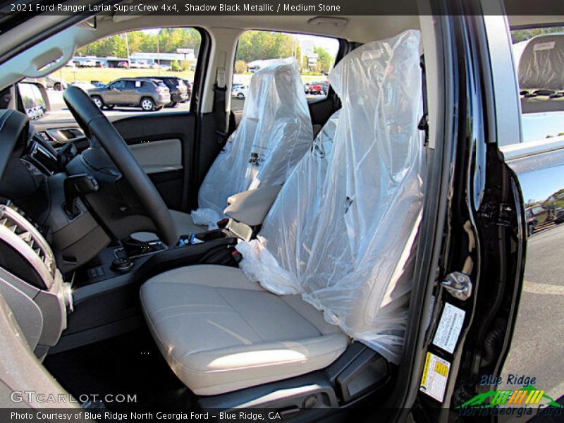 Shadow Black Metallic / Medium Stone 2021 Ford Ranger Lariat SuperCrew 4x4
