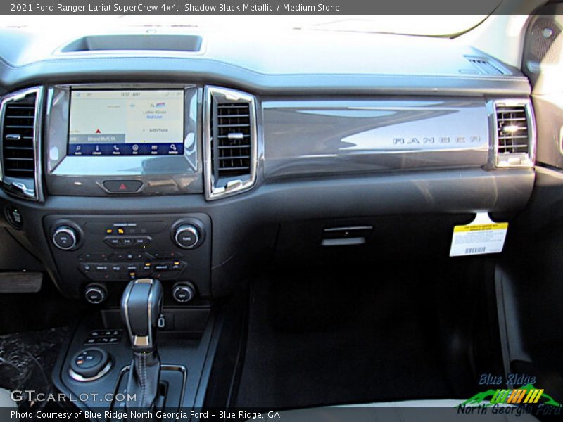 Shadow Black Metallic / Medium Stone 2021 Ford Ranger Lariat SuperCrew 4x4