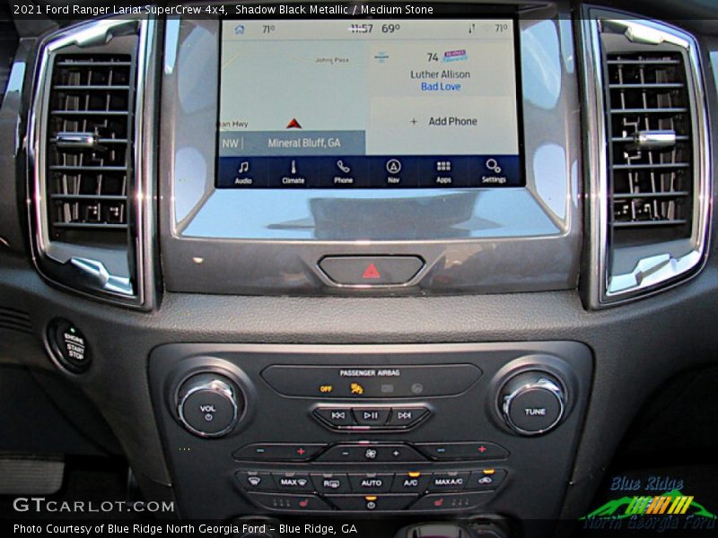 Shadow Black Metallic / Medium Stone 2021 Ford Ranger Lariat SuperCrew 4x4