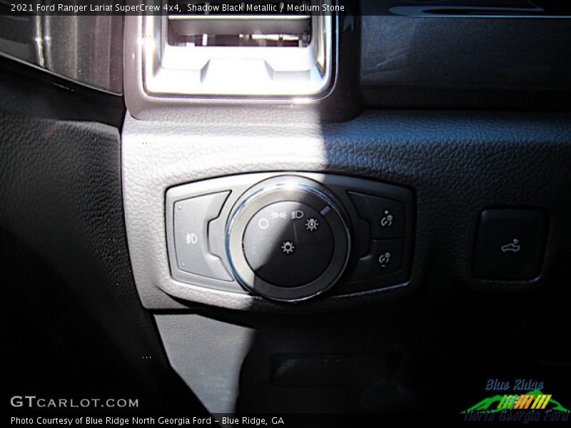 Shadow Black Metallic / Medium Stone 2021 Ford Ranger Lariat SuperCrew 4x4
