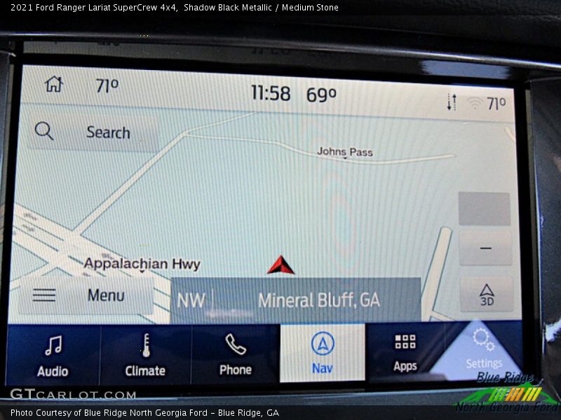 Shadow Black Metallic / Medium Stone 2021 Ford Ranger Lariat SuperCrew 4x4