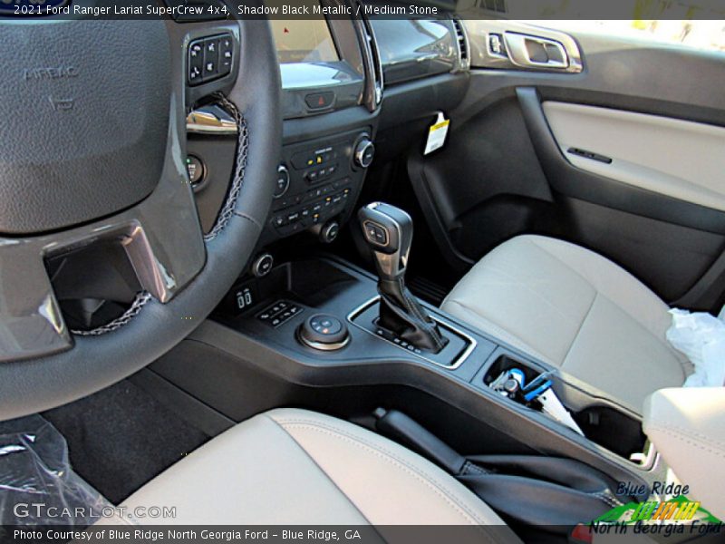 Shadow Black Metallic / Medium Stone 2021 Ford Ranger Lariat SuperCrew 4x4