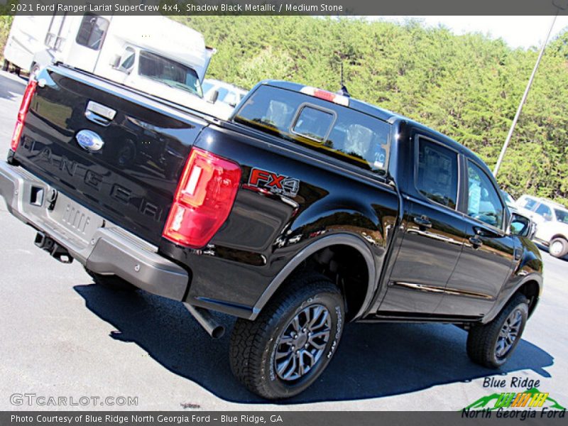 Shadow Black Metallic / Medium Stone 2021 Ford Ranger Lariat SuperCrew 4x4