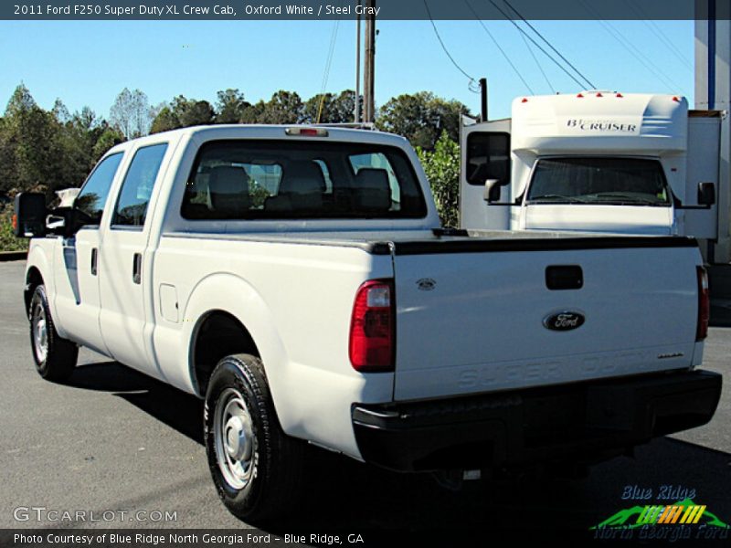 Oxford White / Steel Gray 2011 Ford F250 Super Duty XL Crew Cab