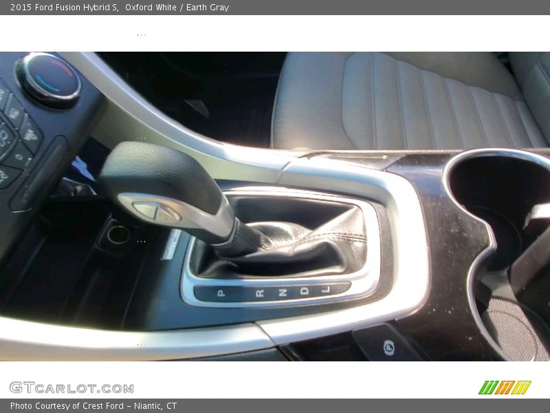 Oxford White / Earth Gray 2015 Ford Fusion Hybrid S
