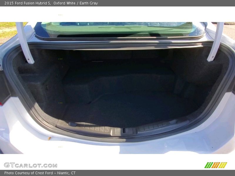 Oxford White / Earth Gray 2015 Ford Fusion Hybrid S