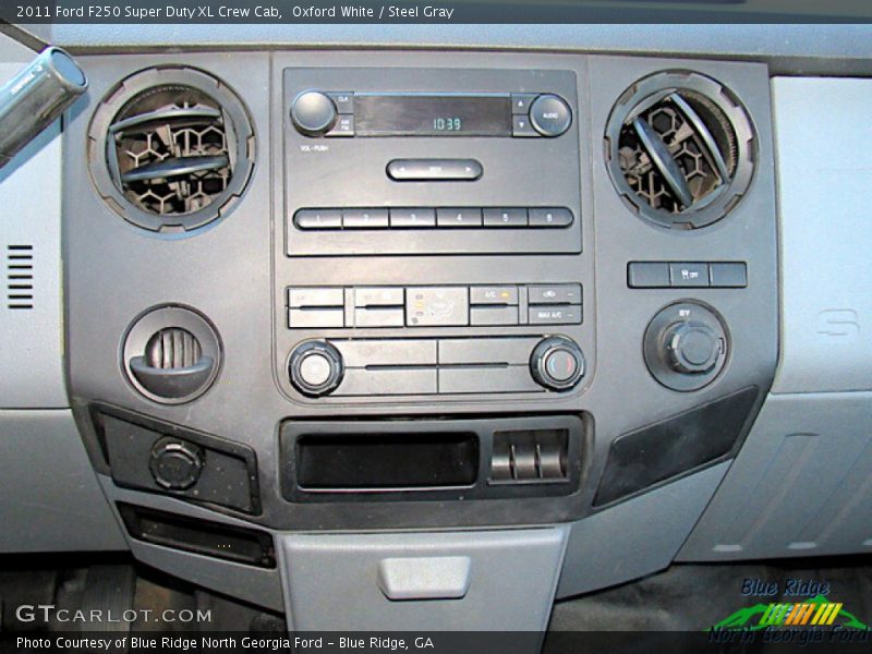 Oxford White / Steel Gray 2011 Ford F250 Super Duty XL Crew Cab