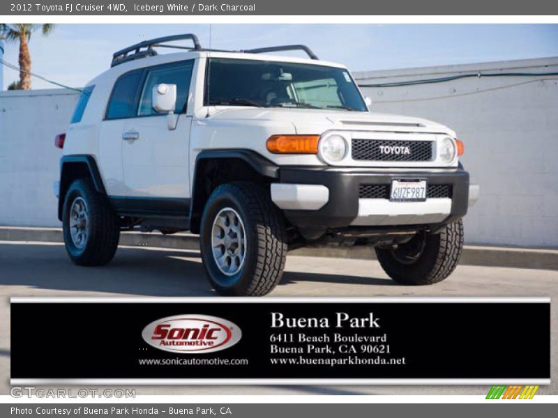 Iceberg White / Dark Charcoal 2012 Toyota FJ Cruiser 4WD
