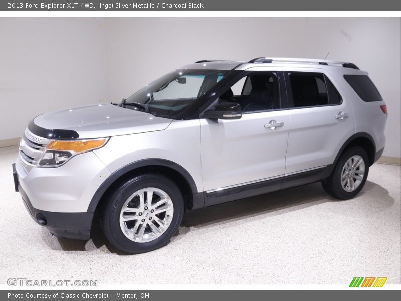 Ingot Silver Metallic / Charcoal Black 2013 Ford Explorer XLT 4WD