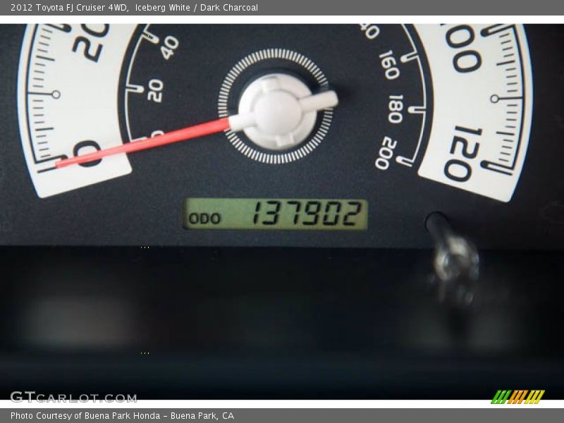 Iceberg White / Dark Charcoal 2012 Toyota FJ Cruiser 4WD