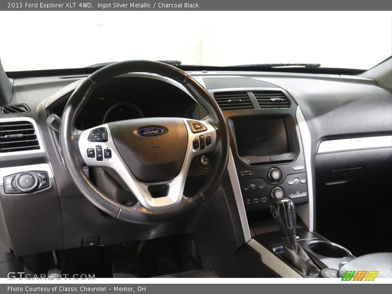 Ingot Silver Metallic / Charcoal Black 2013 Ford Explorer XLT 4WD