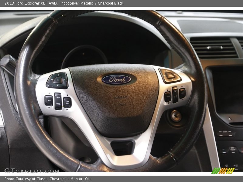 Ingot Silver Metallic / Charcoal Black 2013 Ford Explorer XLT 4WD