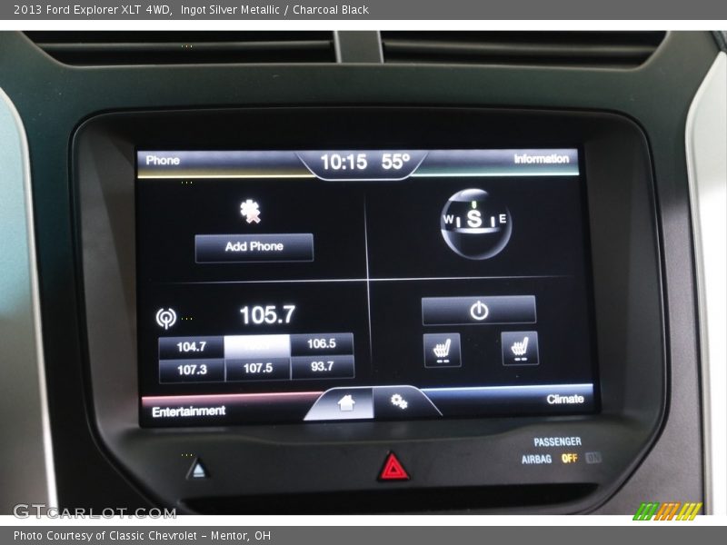 Ingot Silver Metallic / Charcoal Black 2013 Ford Explorer XLT 4WD