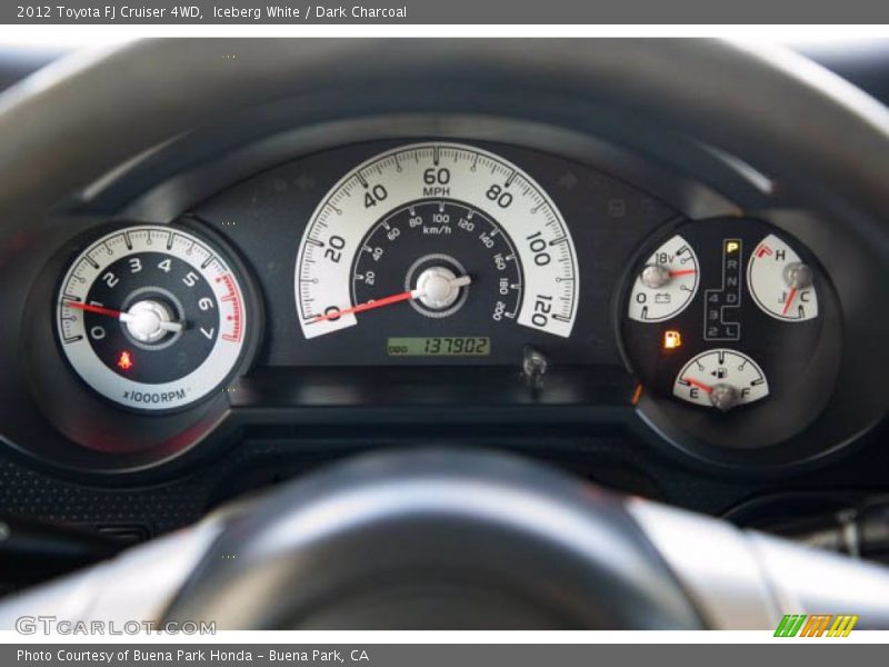 Iceberg White / Dark Charcoal 2012 Toyota FJ Cruiser 4WD