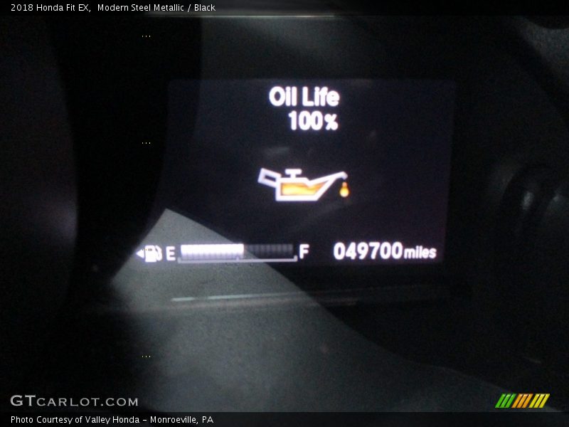 Modern Steel Metallic / Black 2018 Honda Fit EX