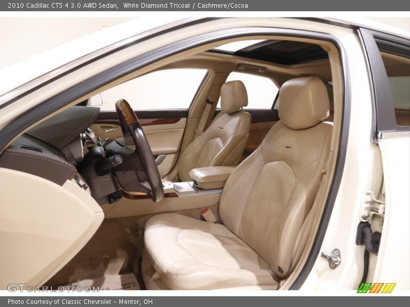 White Diamond Tricoat / Cashmere/Cocoa 2010 Cadillac CTS 4 3.0 AWD Sedan