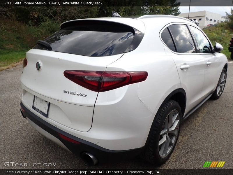 Alfa White / Black/Black 2018 Alfa Romeo Stelvio Ti AWD