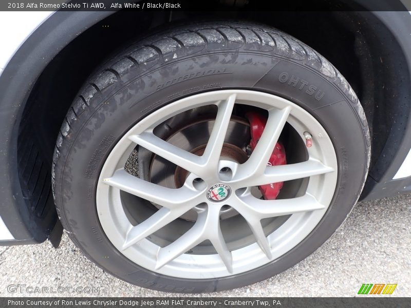 Alfa White / Black/Black 2018 Alfa Romeo Stelvio Ti AWD