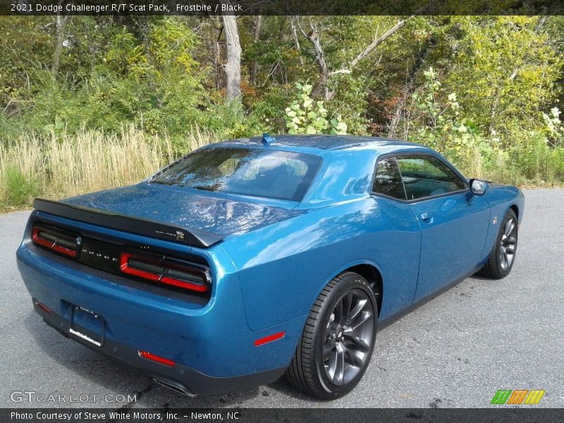 Frostbite / Black 2021 Dodge Challenger R/T Scat Pack