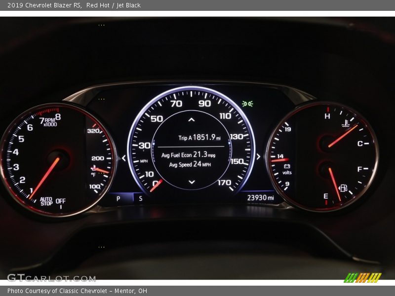 Red Hot / Jet Black 2019 Chevrolet Blazer RS