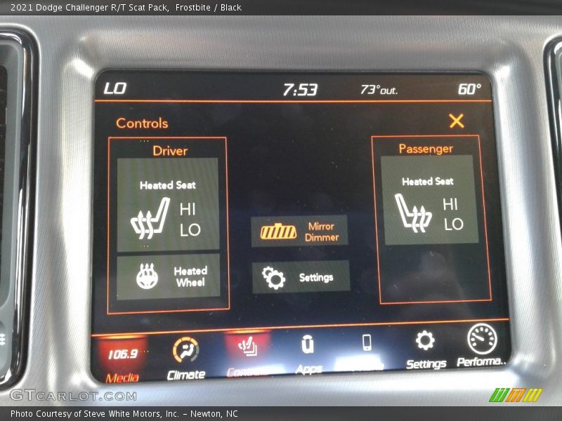 Frostbite / Black 2021 Dodge Challenger R/T Scat Pack