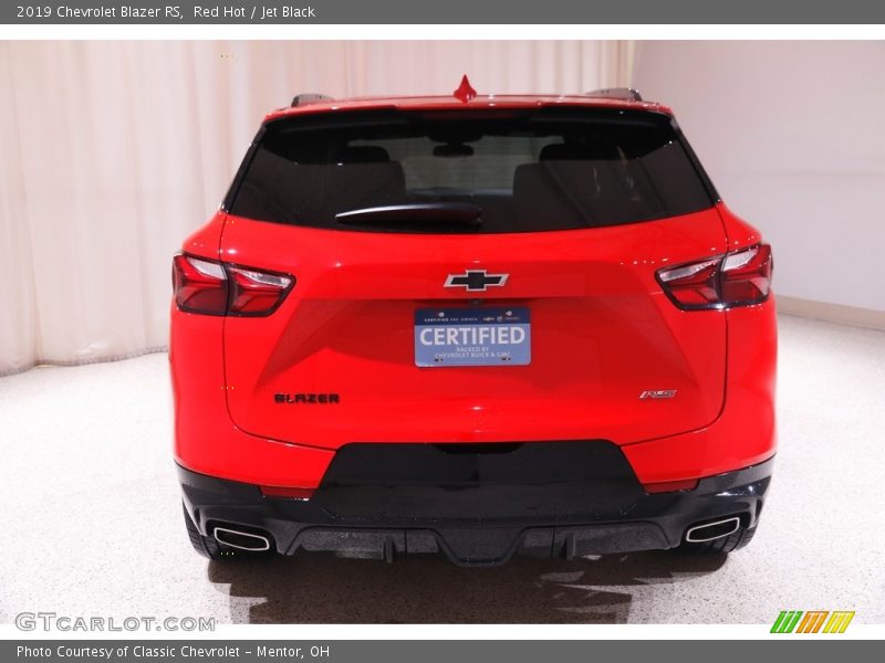 Red Hot / Jet Black 2019 Chevrolet Blazer RS