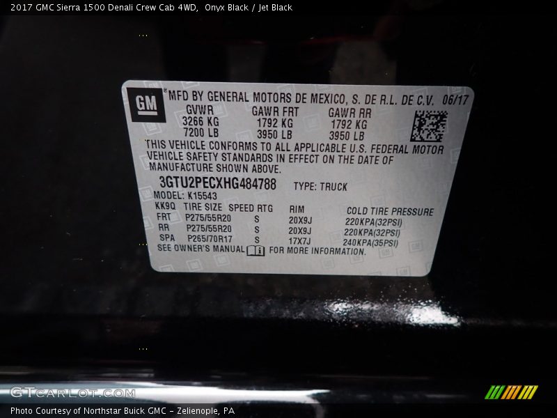 Onyx Black / Jet Black 2017 GMC Sierra 1500 Denali Crew Cab 4WD