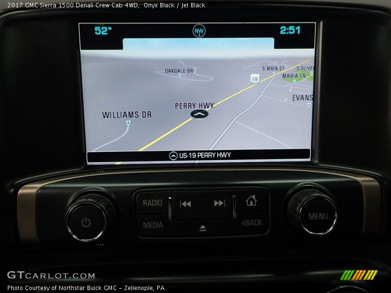 Navigation of 2017 Sierra 1500 Denali Crew Cab 4WD