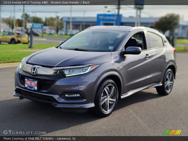 Modern Steel Metallic / Black 2019 Honda HR-V Touring AWD