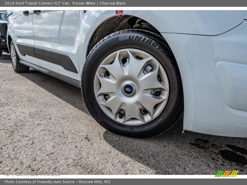 Frozen White / Charcoal Black 2014 Ford Transit Connect XLT Van