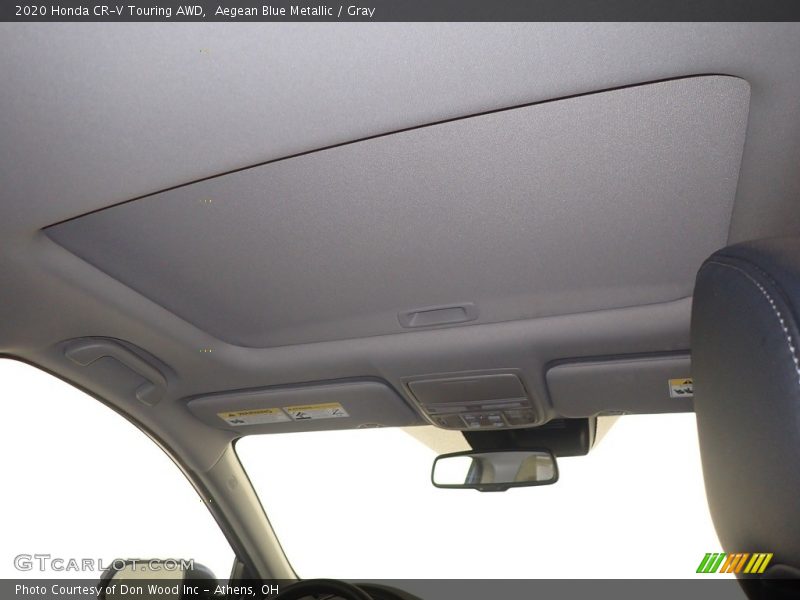 Aegean Blue Metallic / Gray 2020 Honda CR-V Touring AWD