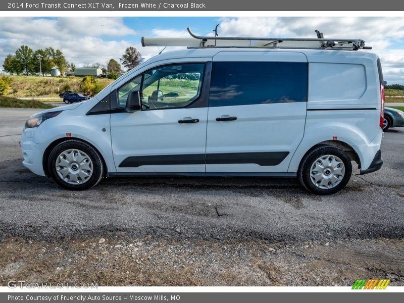 Frozen White / Charcoal Black 2014 Ford Transit Connect XLT Van