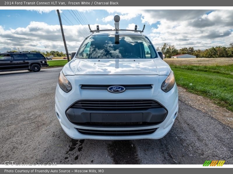 Frozen White / Charcoal Black 2014 Ford Transit Connect XLT Van