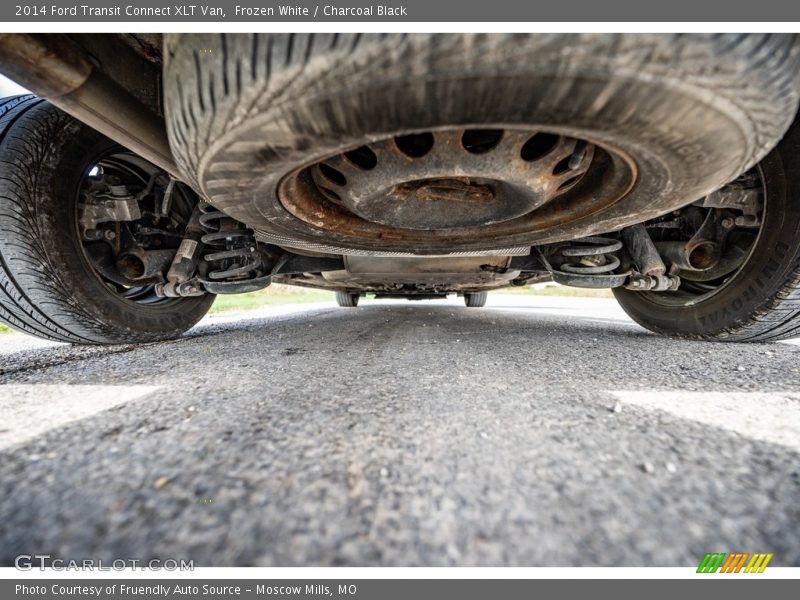 Frozen White / Charcoal Black 2014 Ford Transit Connect XLT Van